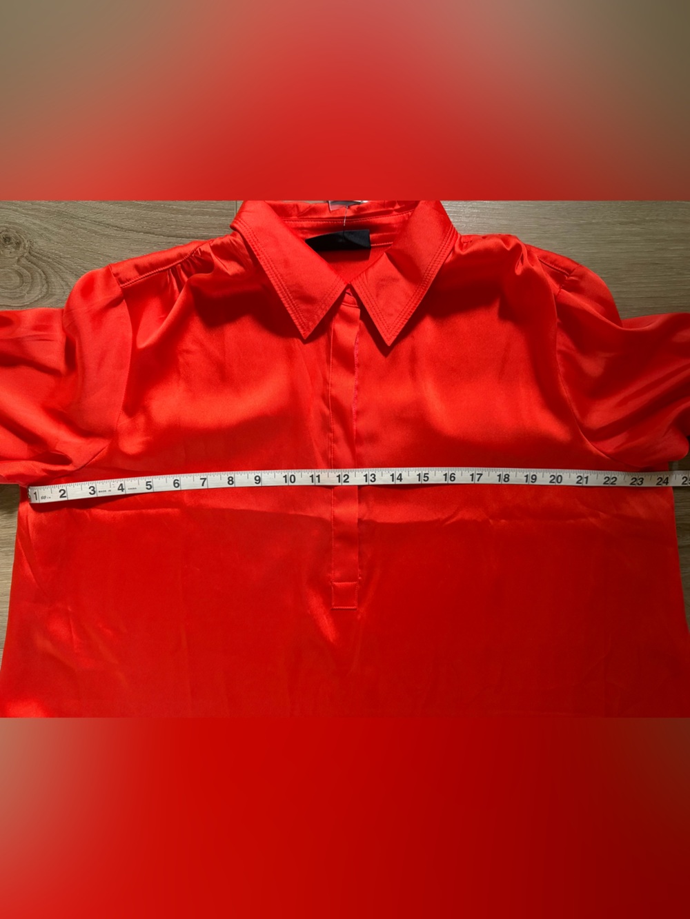 LANE BRYANT Satin Popover Blouse NWT - Picture 2 of 5